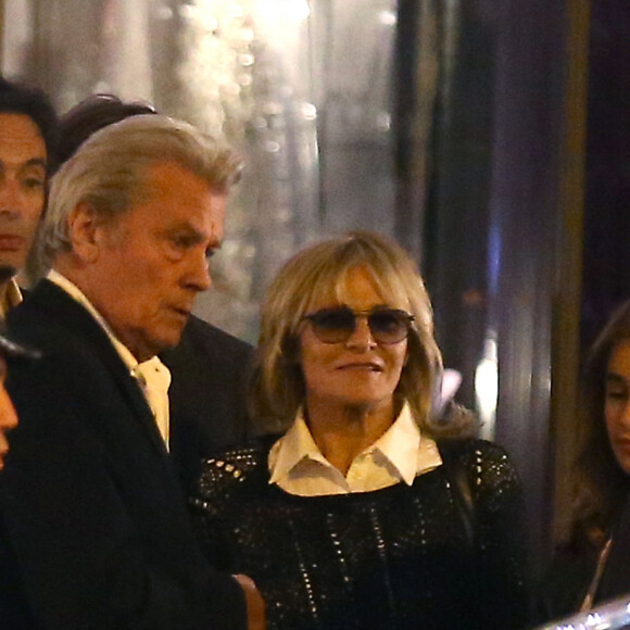 Exclusif - Le clan Delon réuni à l'occasion des 50 ans d'Anthony Delon au Mandarin Hotel. Paris. Le 2 octobre 2014.