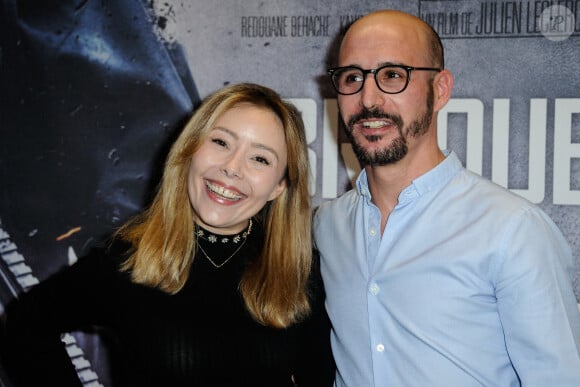 Cartman (aka Sébastien Patoche, de son vrai nom Nicolas-Bonaventure Ciattoni) et sa femme Aurélia Crebessegues - Avant-première du film "Braqueurs" au cinéma UGC Les Halles à Paris, le 28 avril 2016. ©Aurore Marechal/ABACAPRESS.COM