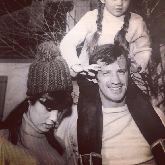 Jean-Paul Belmondo, sa première épouse Elodie et leur fille Florence sur Instagram, février 2021.