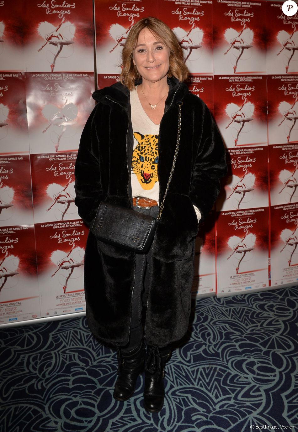 Daniela Lumbroso au photocall de la générale de presse du spectacle musicale "Les Souliers Rouges" aux Folies Bergères à Paris, France, le 4 février 2020. © Veeren/Bestimage