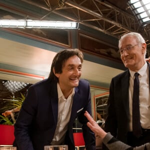 Exclusif - Vincent Dedienne, Pierre Palmade, Bernard Le Coq et Catherine Hiegel - Enregistrement de l'émission "Le Grand Restaurant" à Paris, qui sera diffusée le 3 février 2021 sur M6. © Jean-Philippe Baltel / Bestimage