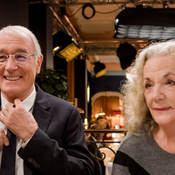 Exclusif - Bernard Le Coq et Catherine Hiegel - Backstage de l'enregistrement de l'émission "Le Grand Restaurant" à Paris, qui sera diffusée le 3 février 2021 sur M6. © Jean-Philippe Baltel / Bestimage