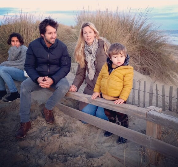 Frédéric Diefenthal en famille sur Instagram. Le 9 janvier 2021.