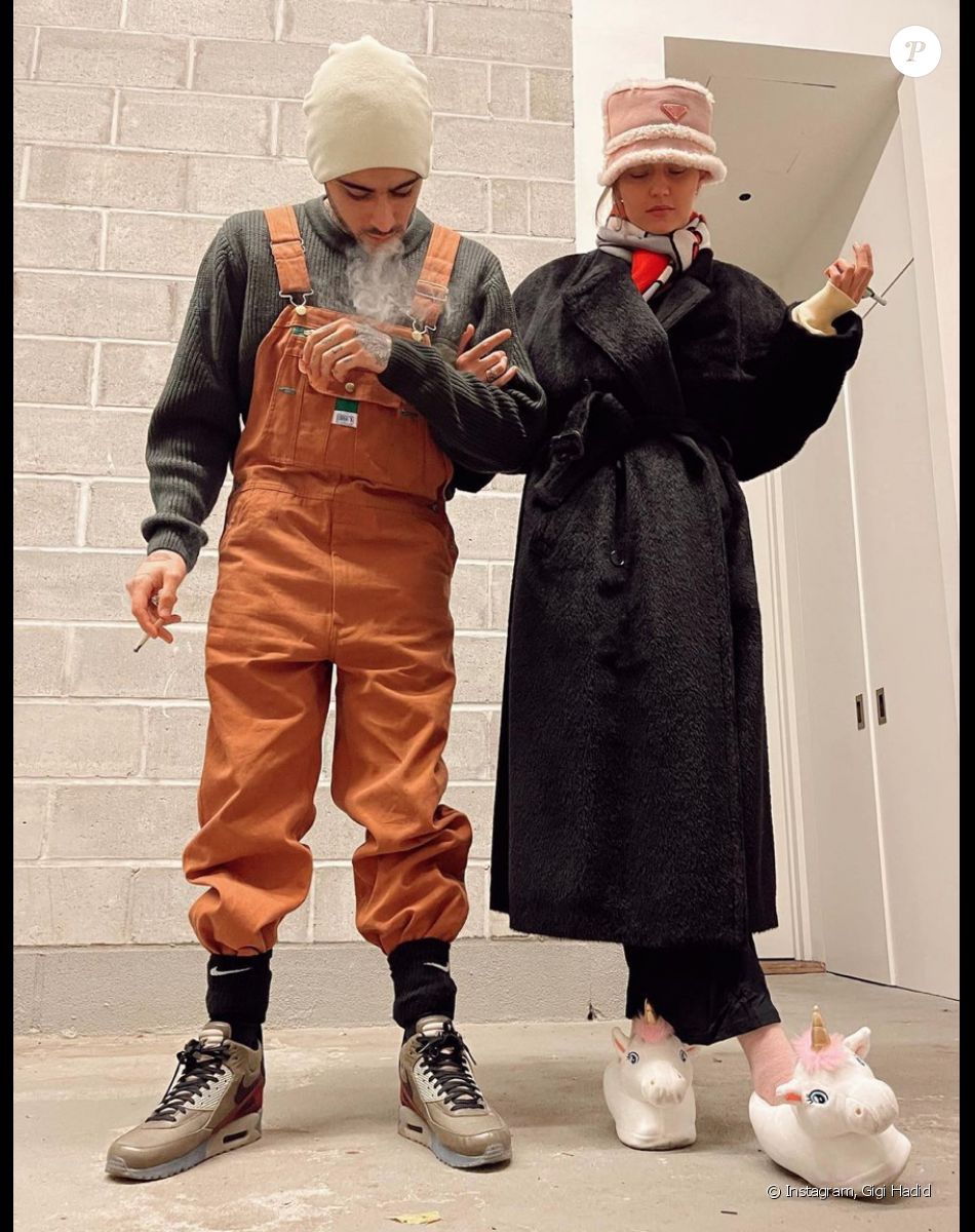 Gigi Hadid et Zayn Malik en janvier 2021.