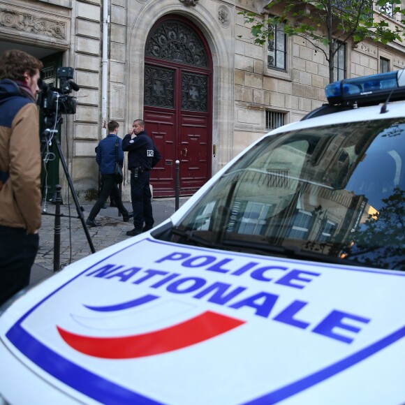 La Police Technique et Scientifique à l'hôtel de Pourtalès à Paris le 3 octobre 2016.