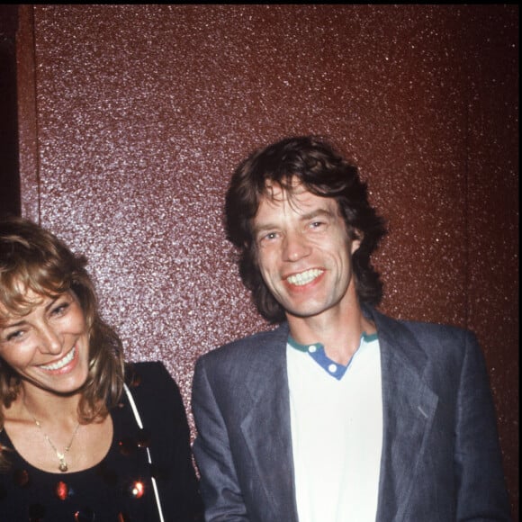 Archives - Nathalie Delon et Mick Jagger à l'Apocalyse. 1983.