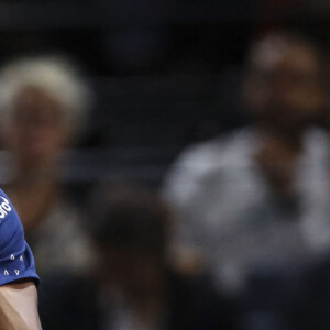 Match "Gaël Monfils - Denis Shapovalov (2/6 - 2/6)" lors du tournoi Rolex Paris Masters 2019, le 1er novembre 2019. 