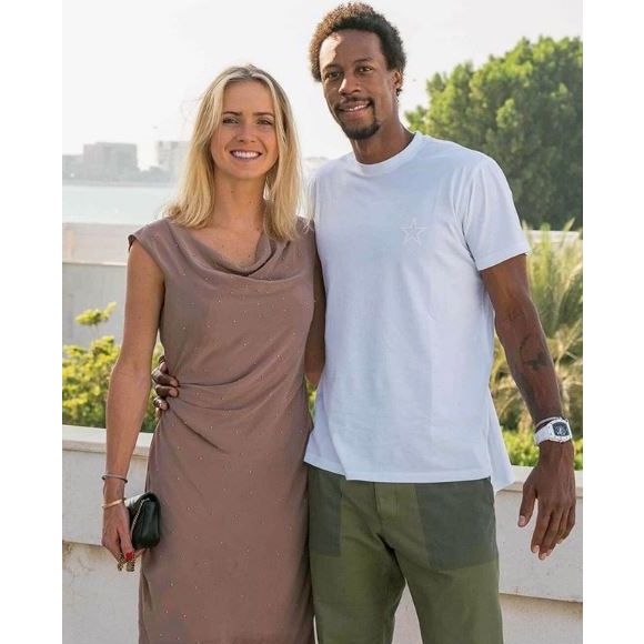 Elina Svitolina et Gaël Monfils à l'occasion de la Saint-Valentin. Photo publiée sur Instagram le 14 février 2019.