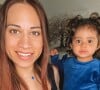 Cécilia de "Mamans & Célèbres" souriante au côté de sa fille Sway, le 31 janvier 2021