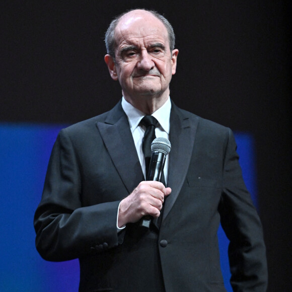 Pierre Lescure, le président du Festival de Cannes, durant la soirée d'ouverture du Special Cannes Film Festival 2020 au Palais des Festivals à Cannes, le 27 octobre 2020. © Bruno Bebert/Bestimage