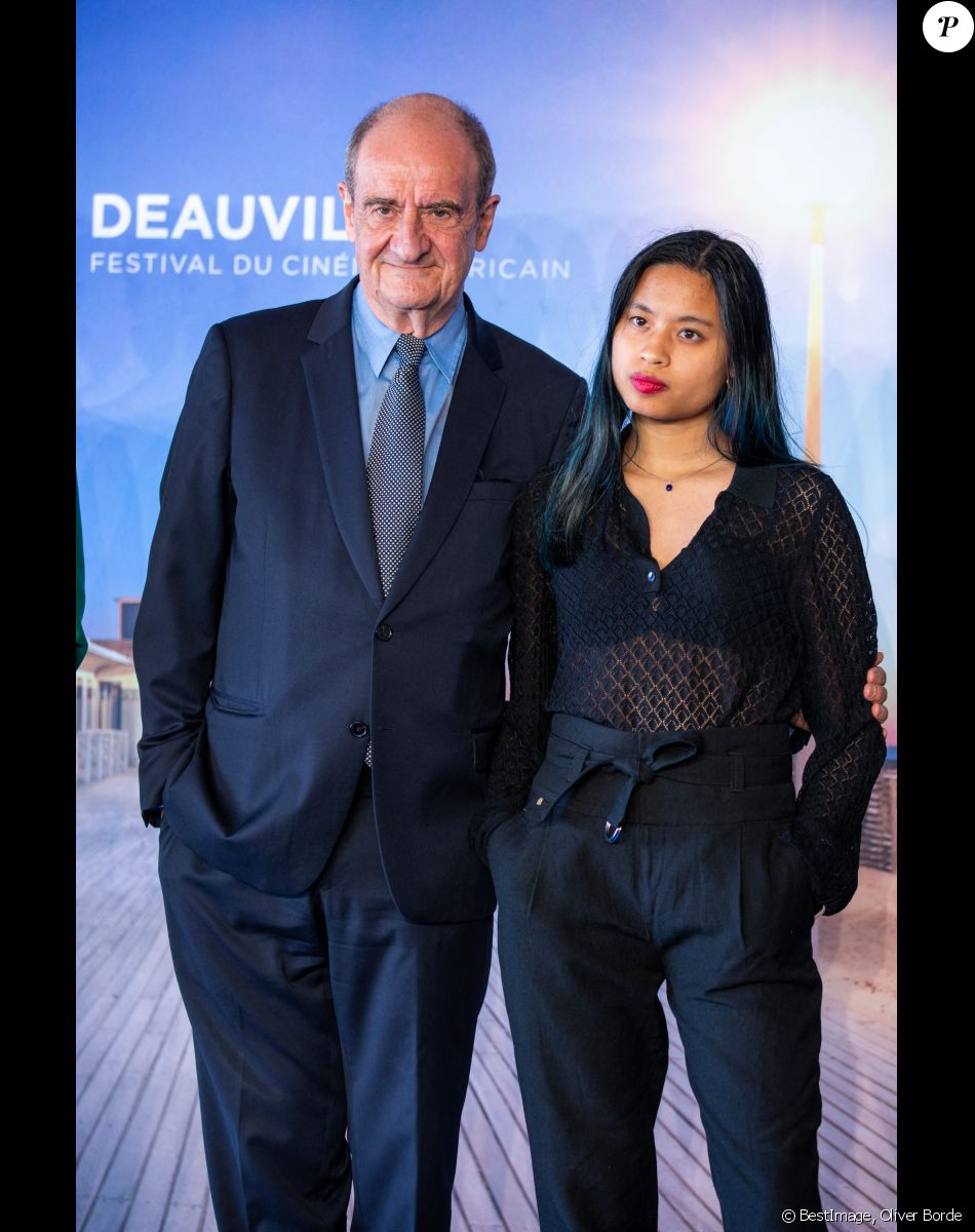 Pierre Lescure et sa fille Anna, - Photocall du film " Pierre et Lescure" lors du 46ème Festival du Cinéma Américain de Deauville. Le 5 septembre 2020 © Oliver Borde / Bestimage
