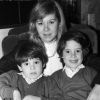 Archives - Rendez-vous avec Christine Dassin et ses fils Julien et Jonathan à leur domicile. Milieu des années 1980. © Jean-Claude Woestelandt / Bestimage