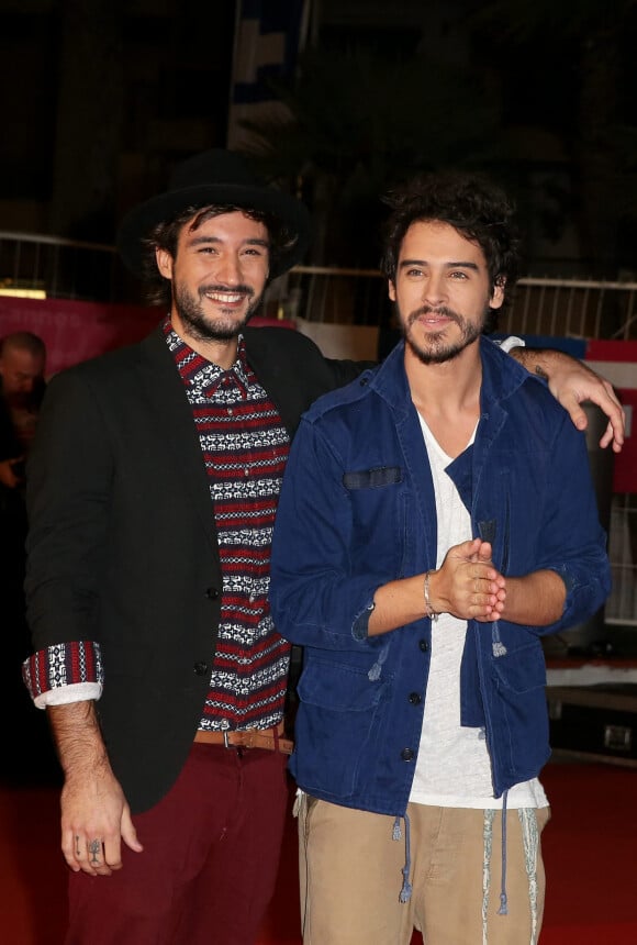 Jérémy Frérot et Flo Delavega (Les Frero Delavega) - 16ème édition des NRJ Music Awards à Cannes. Le 13 décembre 2014