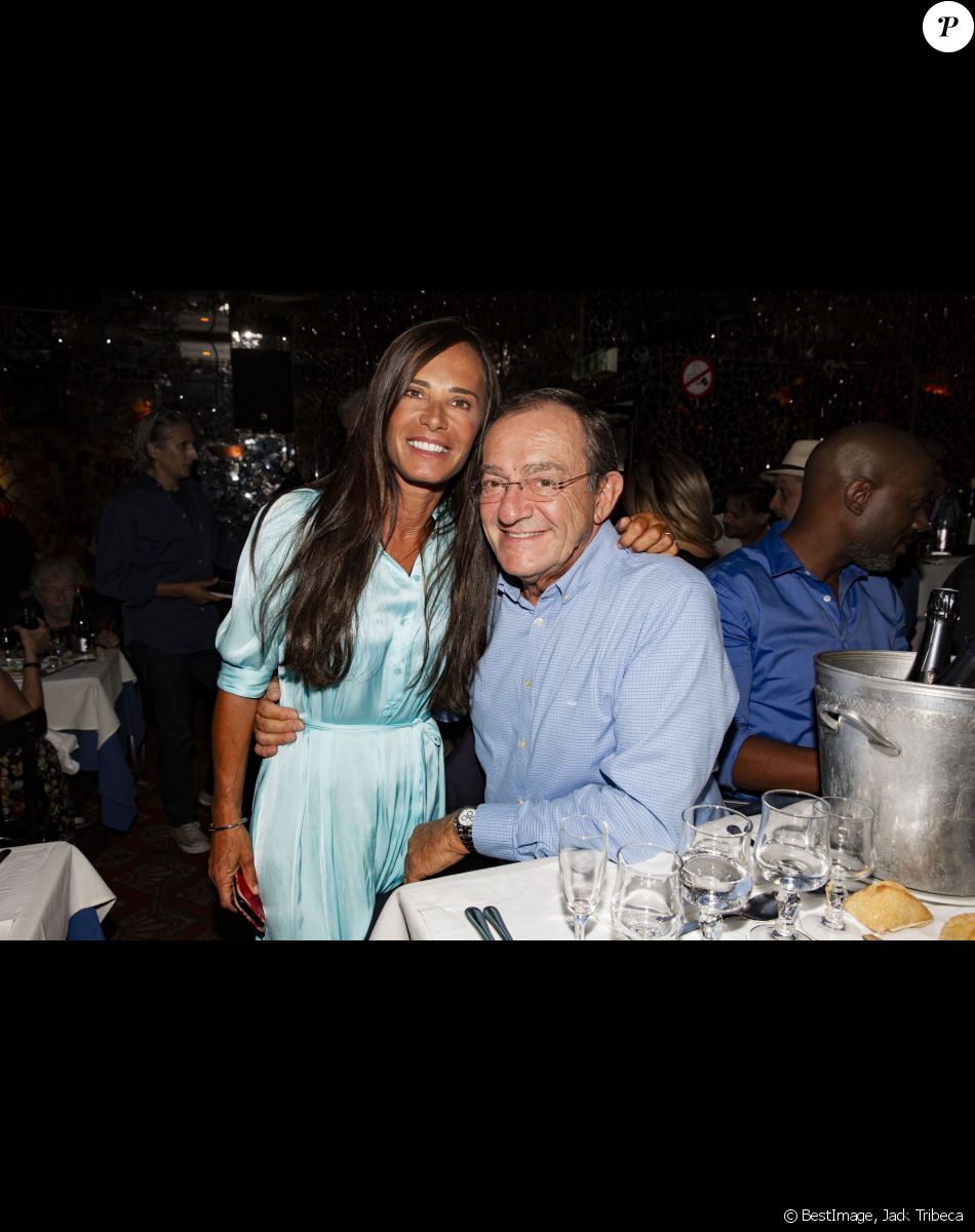 Exclusif - Nathalie Marquay et son mari Jean-Pierre Pernaut - Soirée au Don Camilo pour le lancement du clip "Radio Aktébo" de l'association Aktebo au profit des enfants malades à Paris le 17 septembre 2019. © Jack Tribeca/Bestimage