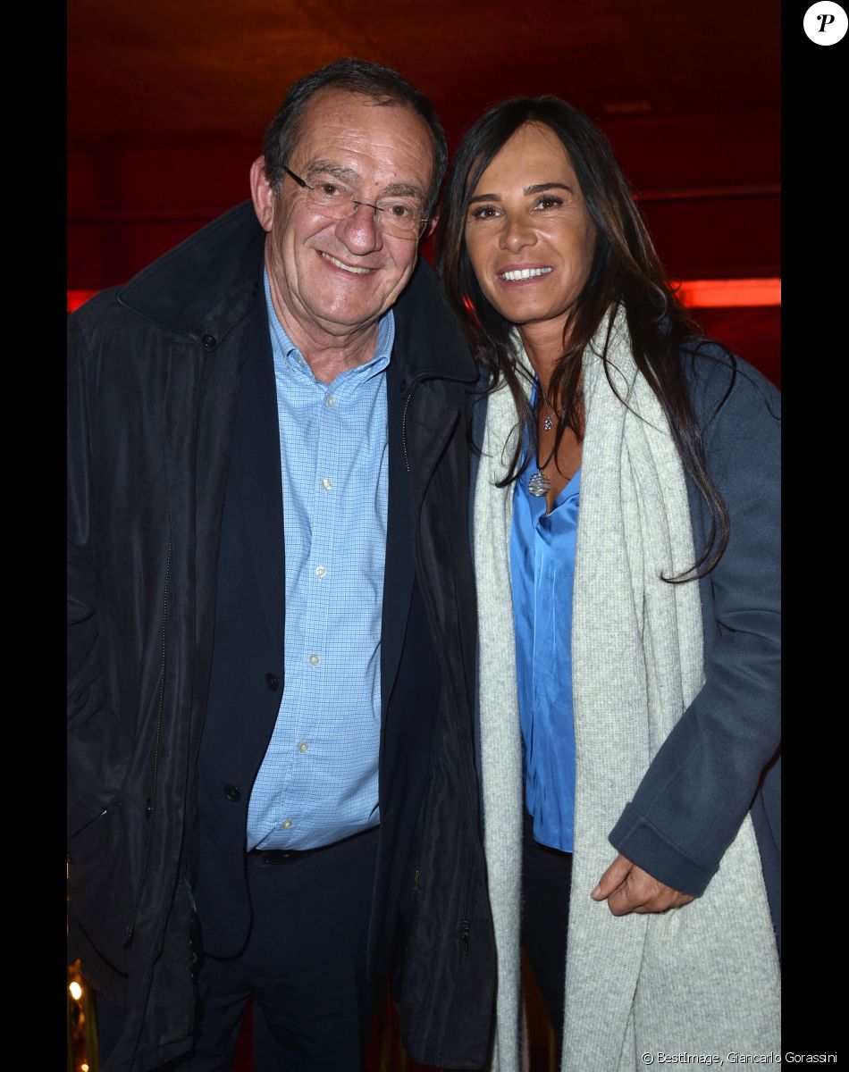 Exclusif - Jean-Pierre Pernaut et sa femme Nathalie Marquay - Les célébrités assistent au One Woman Show de l'humoriste E.Poux "Le syndrome du Playmobil" au Casino de Paris, France, le 15 avril 2019. © Giancarlo Gorassini/Bestimage
