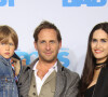 Jessica Ciencin Henriquez, son ex-mari Josh Lucas et leur fils Noah Rev Maurer à la première de ''Boss Baby'' à AMC Loew's Lincoln Square à New York, le 20 mars 2017.