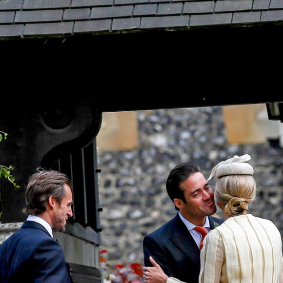 Spencer Matthews, Donna Air et James Middleton - Mariage de Pippa Middleton et James Matthew, en l'église St Mark Englefield, Berkshire, Royaume Uni, le 20 mai 2017.