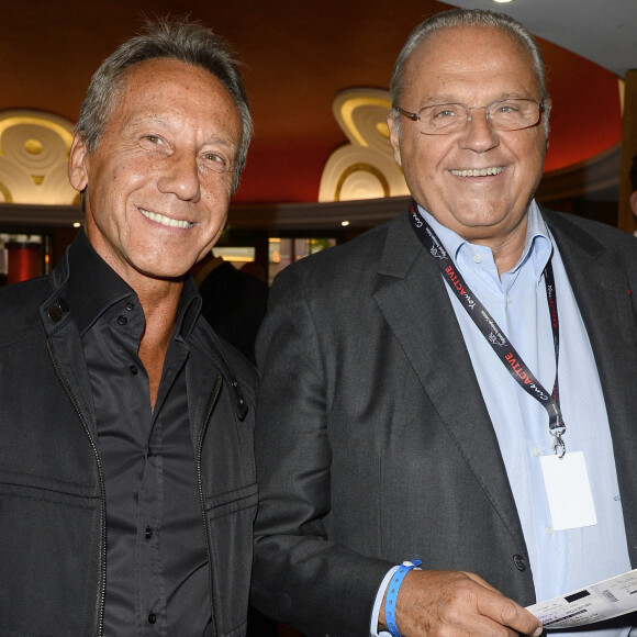 Daniel Moyne, Gérard Louvin - Backstage - Jean-Marie Bigard fête son anniversaire au Grand Rex à Paris.