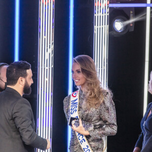 Exclusif - Amandine Petit (Miss France 2021) et Sylvie Tellier - Enregistrement de l'émission "Touche Pas à Mon Poste (TPMP)", présentée par C.Hanouna et diffusée sur C8 le 7 janvier 2021 © Jack Tribeca / Bestimage