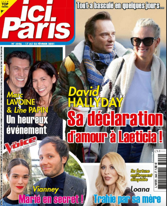 Couverture du nouveau numéro du magazine "Ici Paris" paru le 17 février 2021
