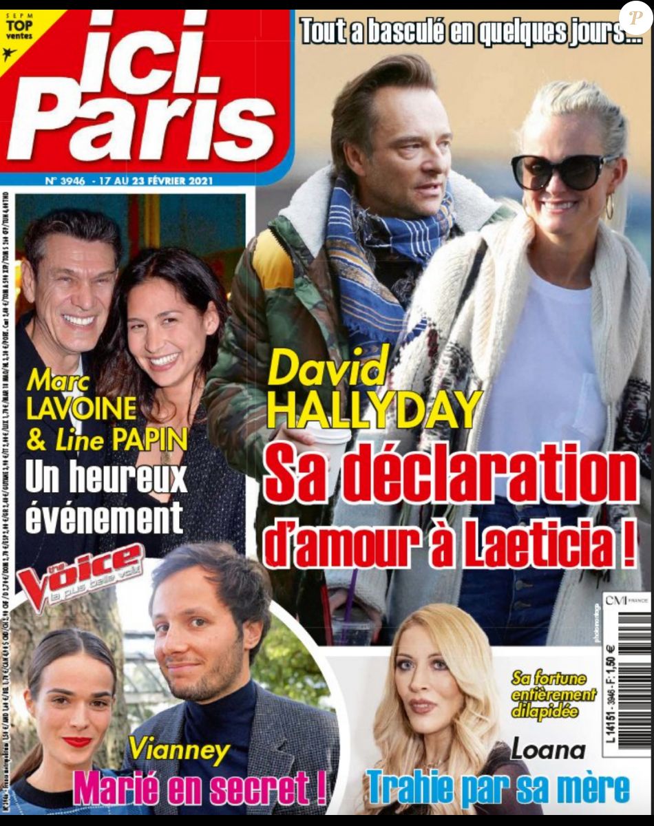 Couverture du nouveau numéro du magazine "Ici Paris" paru le 17 février 2021