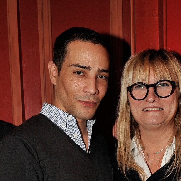 Exclusif - Steevy Boulay et Christine Bravo - Projection au théâtre Antoine du documentaire sur Laurent Ruquier "On ne demande qu'à le connaître". Paris. Le 2 Decembre 2012.