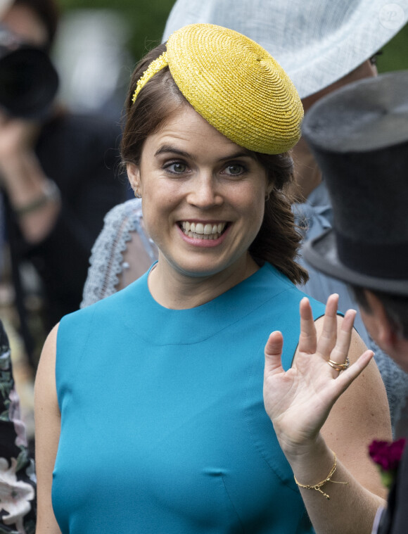 La princesse Eugenie d’York - La famille royale britannique et les souverains néerlandais lors de la première journée des courses d’Ascot 2019, à Ascot, Royaume Uni, le 18 juin 2019.  Royal family attend the Royal Ascot Horse Races 2019, in Ascot, UK, on June 18, 2019. 