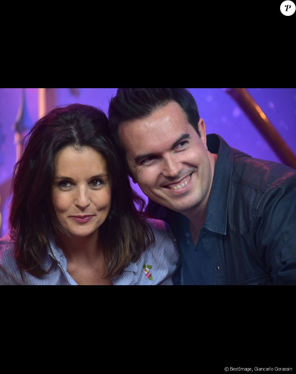 Faustine Bollaert et son mari Maxime Chattam - People au lancement du nouveau spectacle "Mickey et le magicien" au Parc Disneyland Paris. Le 2 juillet 2016 © Giancarlo Gorassini / Bestimage
