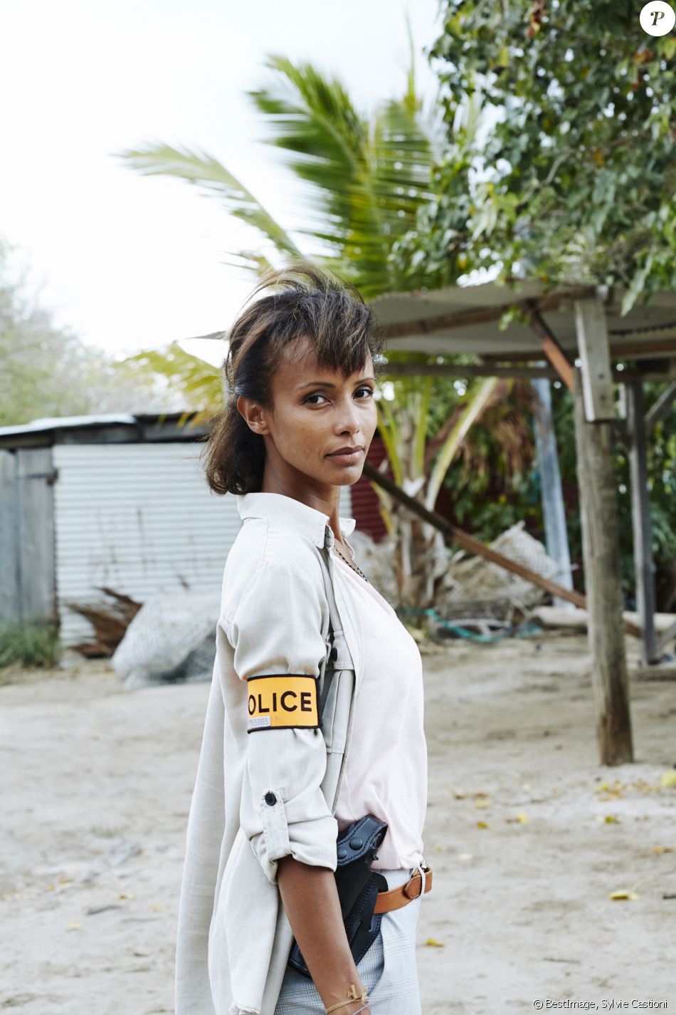 Exclusif - Sonia Rolland sur le tournage de la série "Tropiques criminels" en Martinique diffusée le 22 novembre sur France 2. Le 8 mai 2019 © Sylvie Castioni / Bestimage