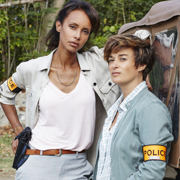 Exclusif - Sonia Rolland et Béatrice de La Boulaye sur le tournage de la série "Tropiques criminels" en Martinique. © Sylvie Castioni / Bestimage