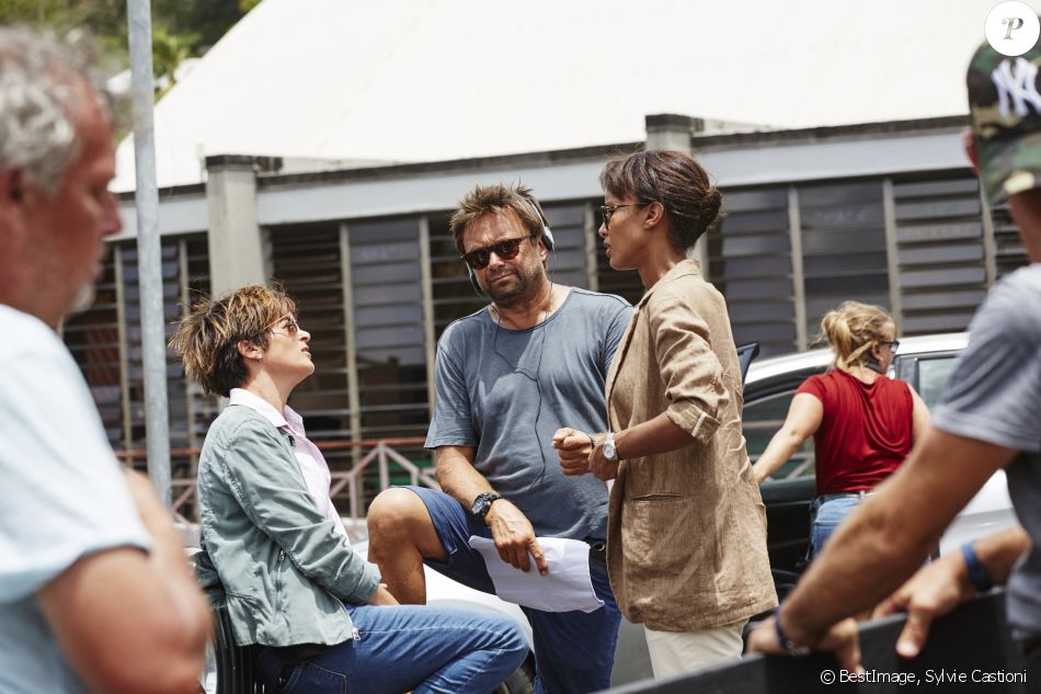 Exclusif -Béatrice De la Boulaye et Sonia Rolland sur le tournage de la série "Tropiques criminels" en Martinique diffusée le 22 novembre sur France 2. Le 8 mai 2019 © Sylvie Castioni / Bestimage