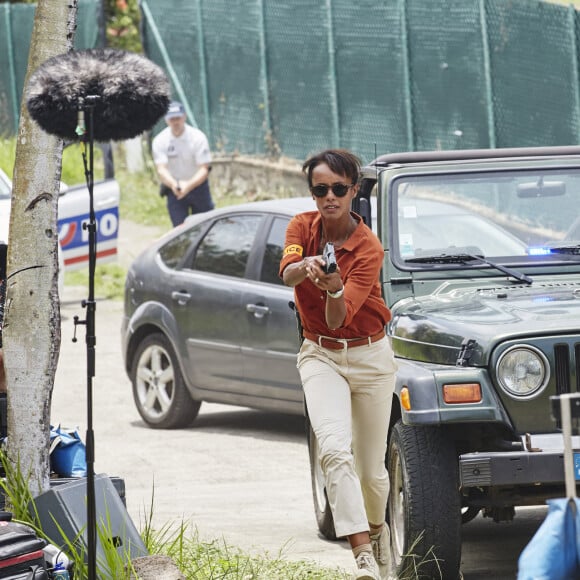 Exclusif -  Sonia Rolland sur le tournage de la série "Tropiques criminels" en Martinique diffusée le 22 novembre sur France 2. Le 8 mai 2019 © Sylvie Castioni / Bestimage