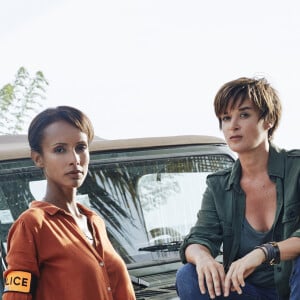 Exclusif - Sonia Rolland et Béatrice De la Boulaye sur le tournage de la série "Tropiques criminels" en Martinique diffusée le 22 novembre sur France 2. Le 8 mai 2019 © Sylvie Castioni / Bestimage