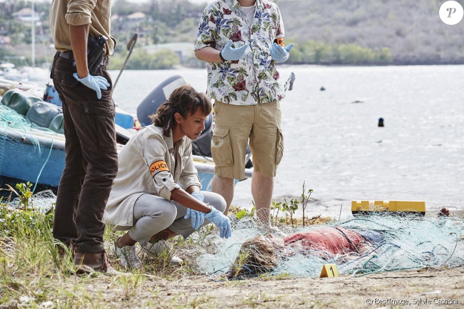 Exclusif - Sonia Rolland sur le tournage de la série "Tropiques criminels" en Martinique diffusée le 22 novembre sur France 2. Le 8 mai 2019 © Sylvie Castioni / Bestimage