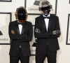 Daft Punk (Thomas Bangalter et Guy-Manuel de Homem-Christo) - 56eme ceremonie des Grammy Awards a Los Angeles.