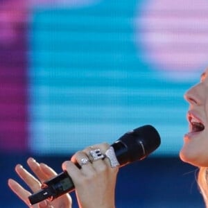 Ellie Goulding donne un concert à New York dans le cadre du festival "Good morning America Summer Concert", le 13 juin 2019.