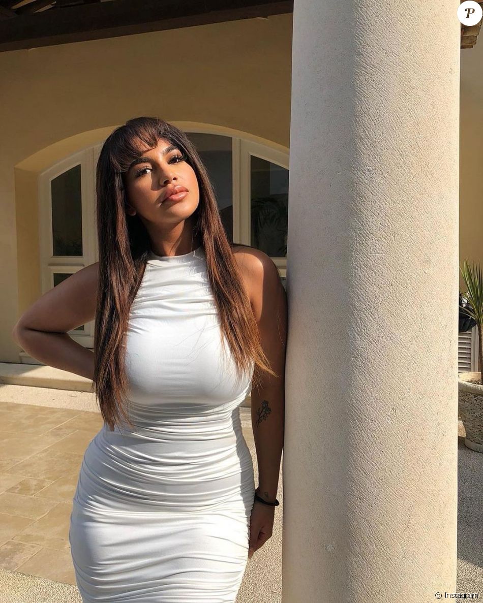 Feliccia des "Princes de l'amour" en robe blanche sur Instagram, le 11 octobre 2020
