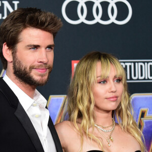 Miley Cyrus et son mari Liam Hemsworth - Avant-première du film "Avengers : Endgame" à Los Angeles, le 22 avril 2019. 