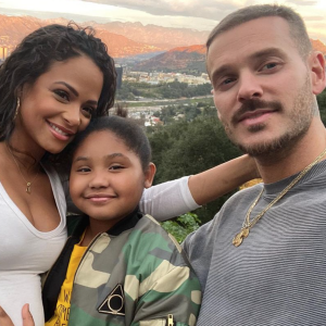 M. Pokora, Christina Milian et Violet sur Instagram.