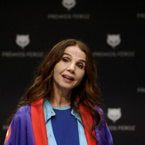 L'actrice Victoria Abril assiste à une conférence de presse pour son prix honorifique Feroz 2021 au Cetro de Arte de Alcobendas à Madrid, Espagne, e 25 février 2021.