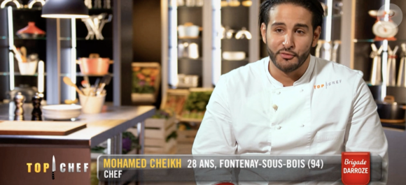 Mohamed dans le quatrième épisode de "Top Chef 2021" sur M6.