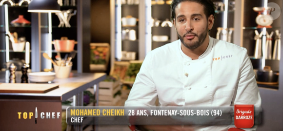 Mohamed dans le quatrième épisode de "Top Chef 2021" sur M6.