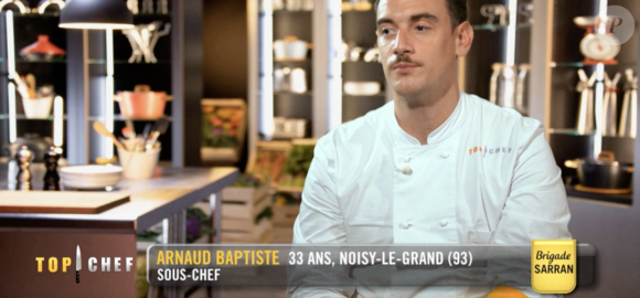 Arnaud dans le quatrième épisode de "Top Chef 2021" sur M6.