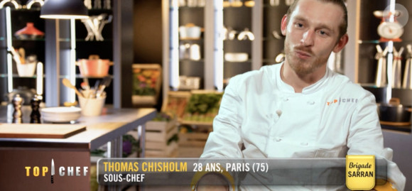 Thomas dans le quatrième épisode de "Top Chef 2021" sur M6.