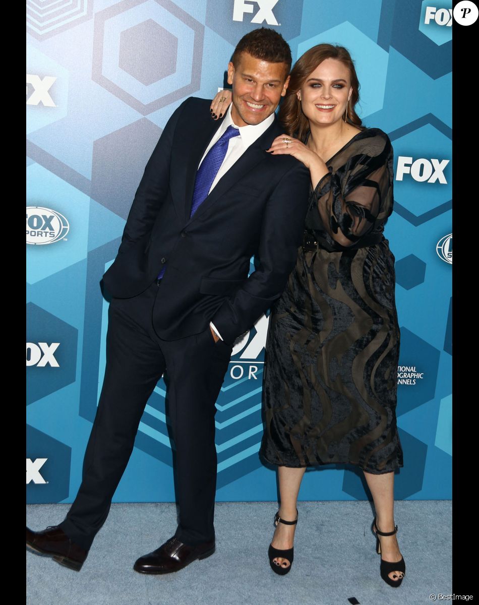 David Boreanaz et Emily Deschanel à la soirée Fox Upfront 2016 à Central Park à New York le 16 mai 2016. © Nancy Kaszerman via ZUMA Wire / Bestimage