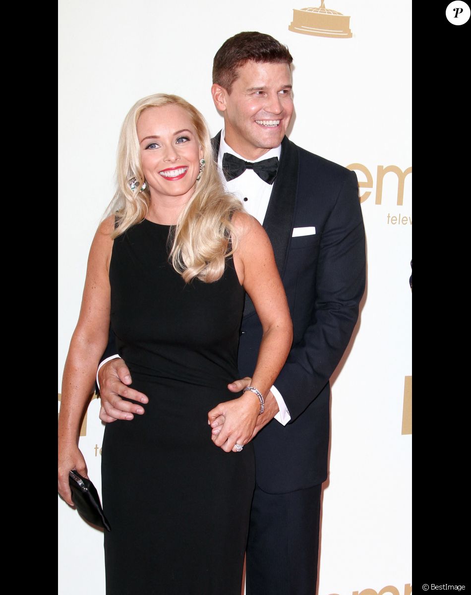 David Boreanaz et sa femme Jaime Bergman aux 63e Emmy Awards à Los Angeles en septembre 2011