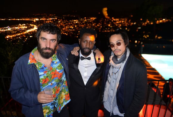 Exclusif - Romain Gavras, Ladj Ly et Kim Chapiron lors du 72ème Festival International du Film de Cannes, France, le 15 mai 2019.