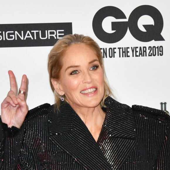 Sharon Stone au photocall de la soirée des "GQ Men of the Year Awards" à l'Opéra-Comique de Berlin, le 7 novembre 2019. 