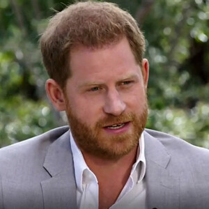 Le prince Harry en interview avec Ophra Winfrey © Capture TV CBS via Bestimage 