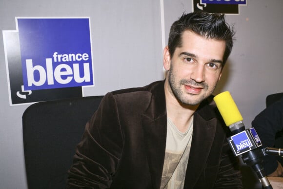 Mathieu Johann au micro de France Bleu, en 2012